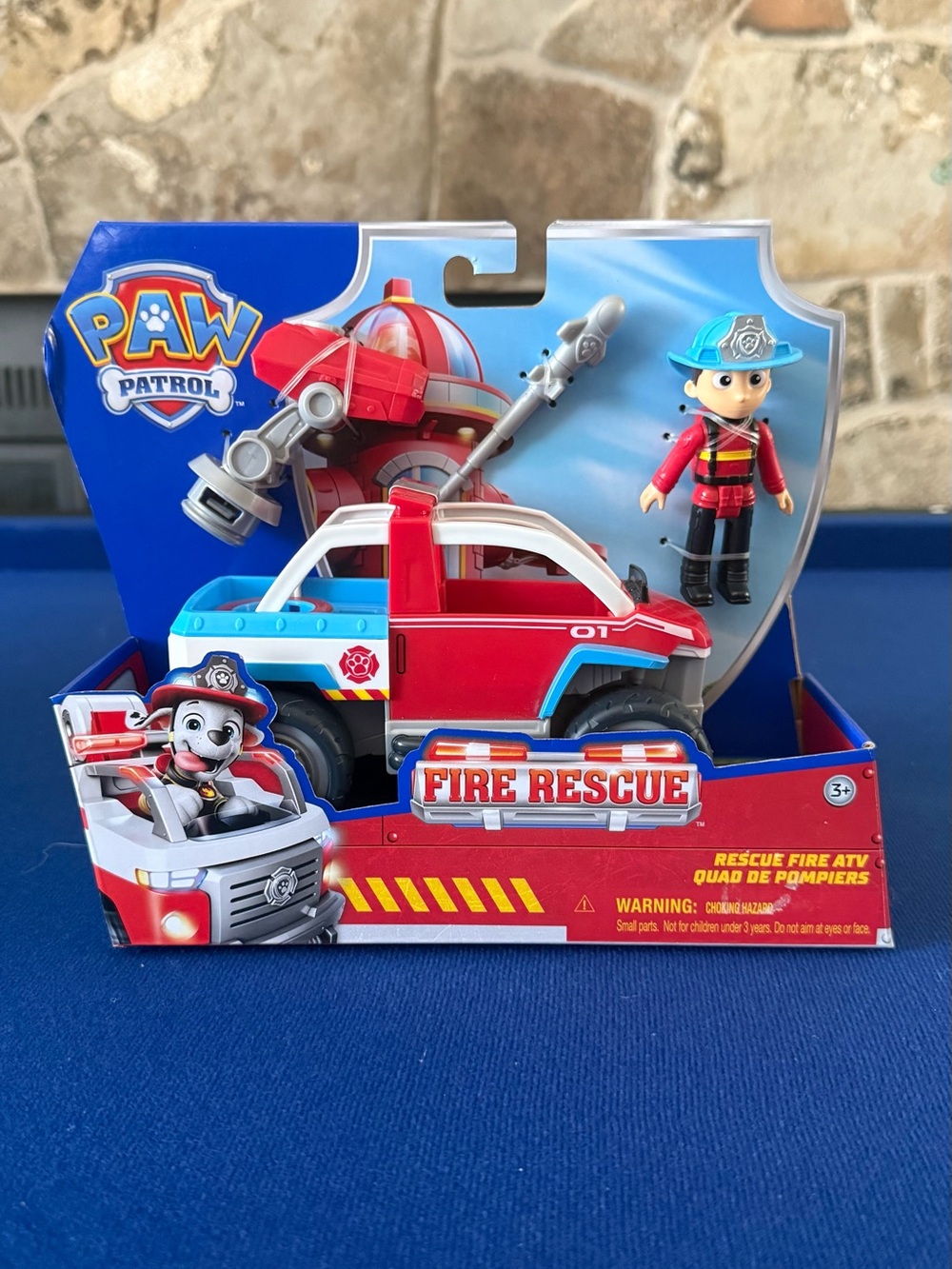 Paw Patrol Fire Rescue ATV Toy - Red, Blue, White